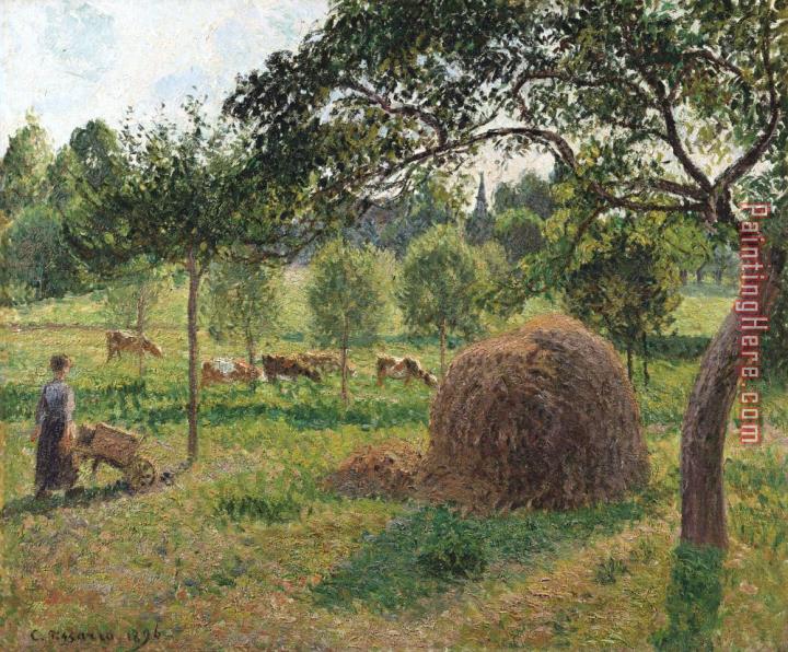Camille Pissarro Dusk at Eragny